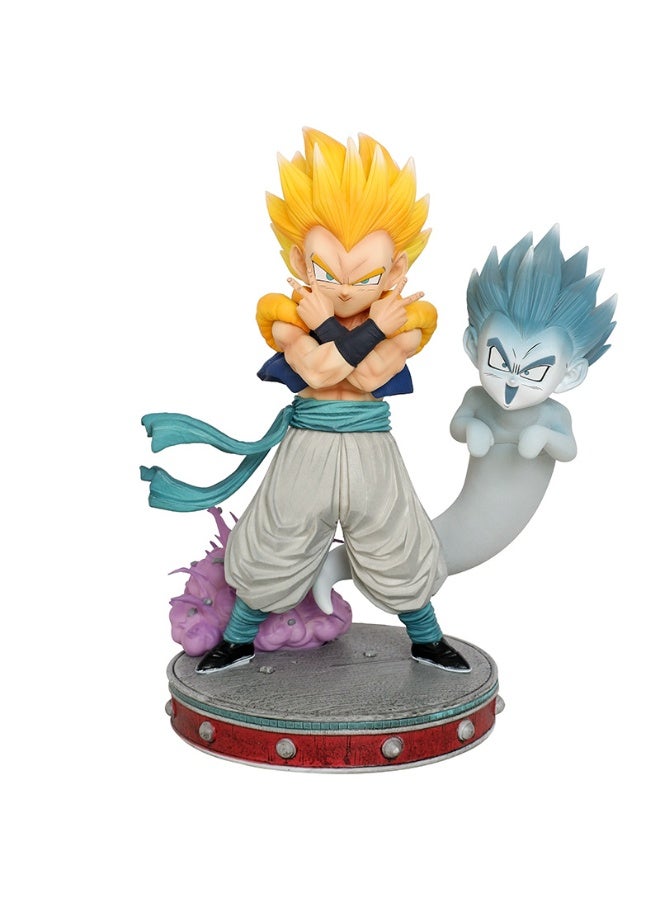 دراغون بول,Gotenks الرسوم المتحركة,الديناميكية سوبر سايان الوضع, مكتب المركزية وهدية عيد ميلاد نشطة 23 سم - Image 1